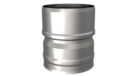 Переходник ф 120х115, AISI 439/1,0мм, h=130мм